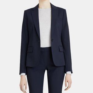 Theory | Gabe B Slim-Fit Blazer in Sevona Stretch Wool | Navy | Size 0